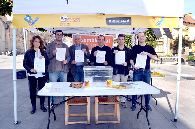 Suport a la campanya 'Signa un vot per la Independència'