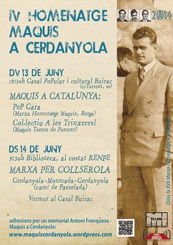 Cerdanyola recorda i homenatja als Maquis