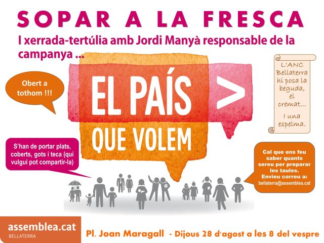 Jordi Manyà parlarà a Bellaterra sobre El País que Volem