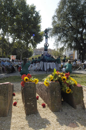 Cerdanyola commemora la Diada Nacional de Catalunya a la plaça de l'Onze de Setembre