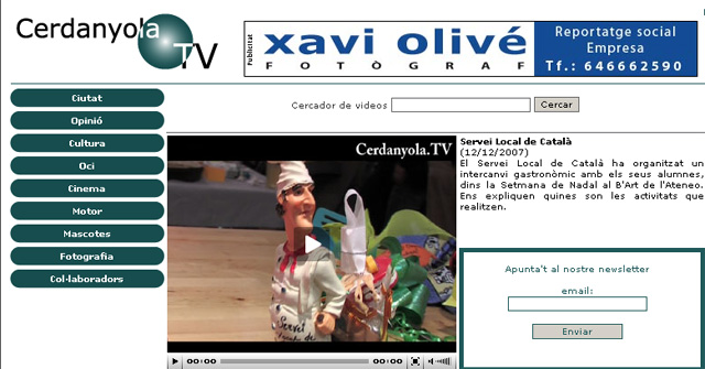 Neix un nou mitjà a internet: Cerdanyola.tv