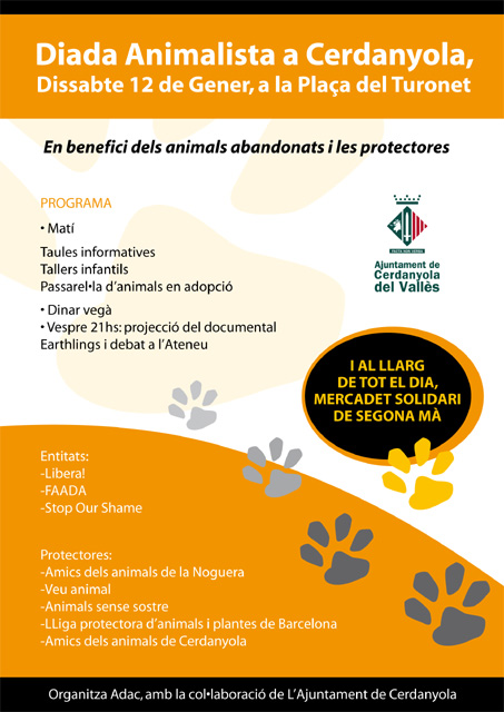 La primera diada animalista es farà dissabte per afavorir l'adopció de mascotes abandonades
