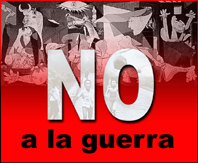 No a la Guerra!  Aturada general de 15 minuts