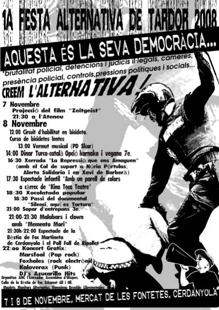 Les Festes Majors Alternatives es dedicaran enguany a la repressió política