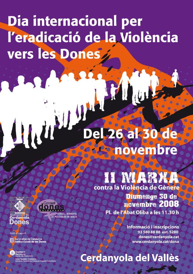 Cerdanyola se suma a la commemoració del Dia Internacional per l’Eradicació de la Violència vers les Dones