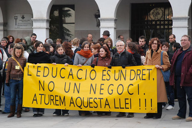Nova concentració contra la Llei d'Educació