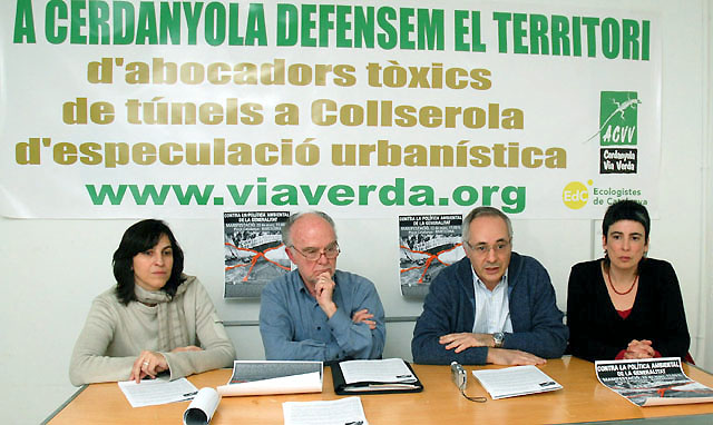 Via Verda es manifesta en contra de les polítiques ambientals de la Generalitat