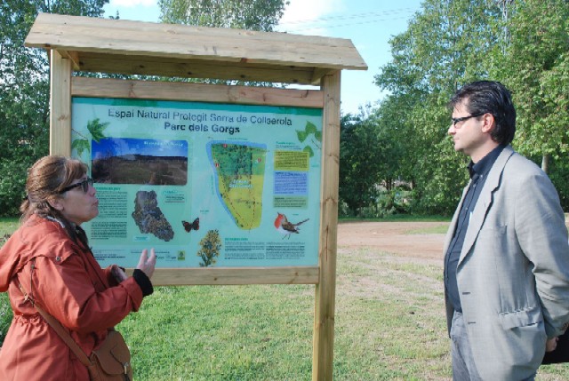 Plafons per informar sobre l’ecosistema del Parc dels Gorgs