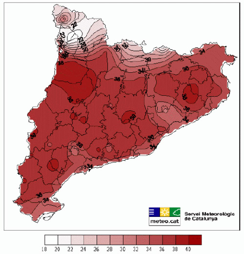 Les autoritats demanen precaució davant una onada de calor africana