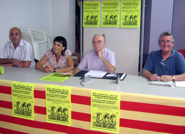 La Plataforma sense Abocadors organitza la xerrada sobre els efectes de la contaminació en la salut el 19 de setembre