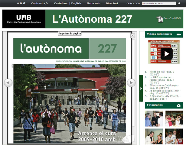 La revista 'L'Autònoma' es transforma en una publicació digital