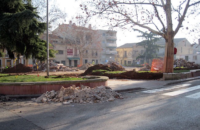 Comença la segona fase de les obres a la plaça de Sant Ramon