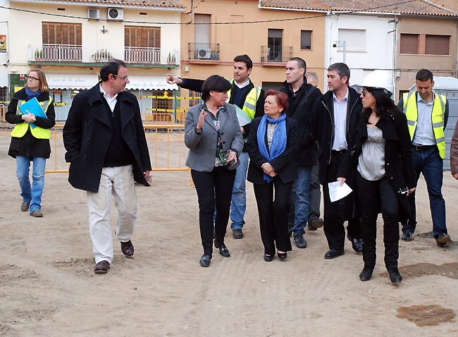 Les obres de remodelació de la plaça de Sant Ramon avancen a bon ritme