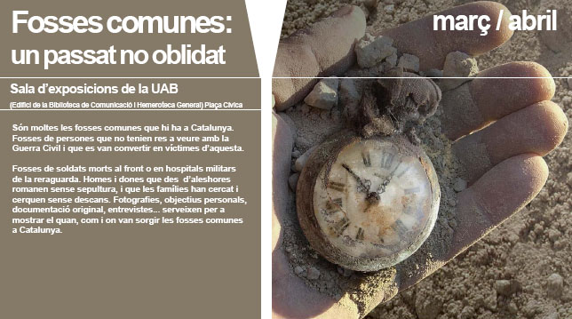 La UAB obre una exposició sobre les fosses comunes a Catalunya