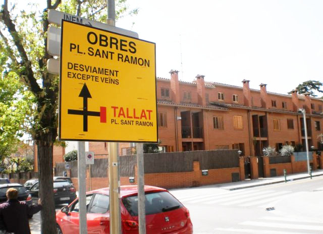 Restriccions de trànsit al carrer de Mare de Déu del Pilar