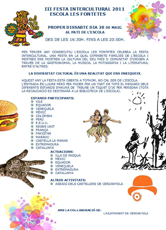 III Festa Intercultural de l’escola Les Fontetes