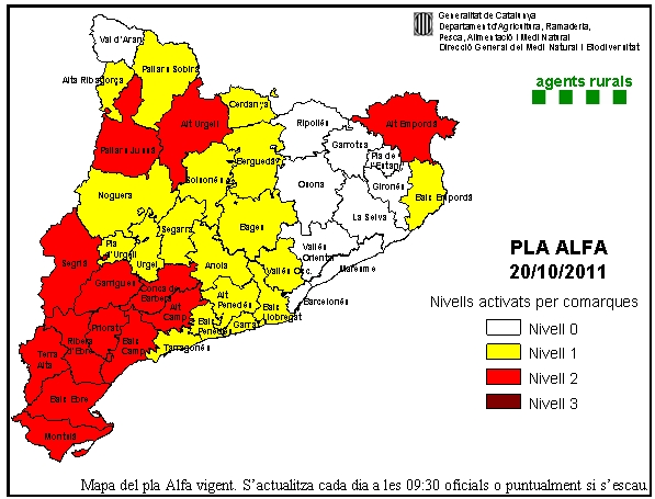 Es manté la prohibició d'encendre foc