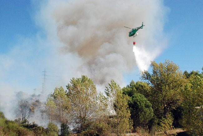 Un incendi crema 2'5 hectàrees de matolls al sector Riviére