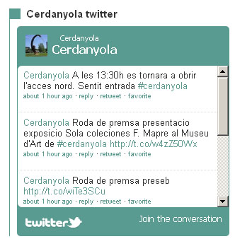 El portal municipal incorpora Twitter