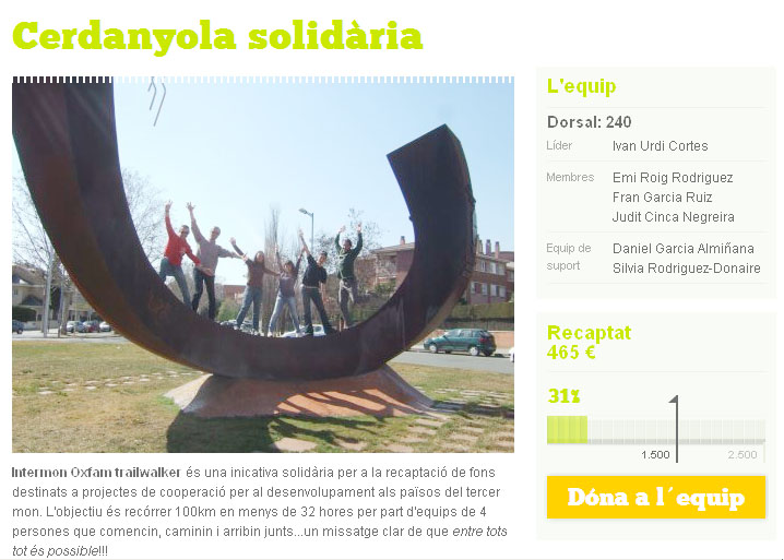 Xocolatada solidària per al Trailwalker´12