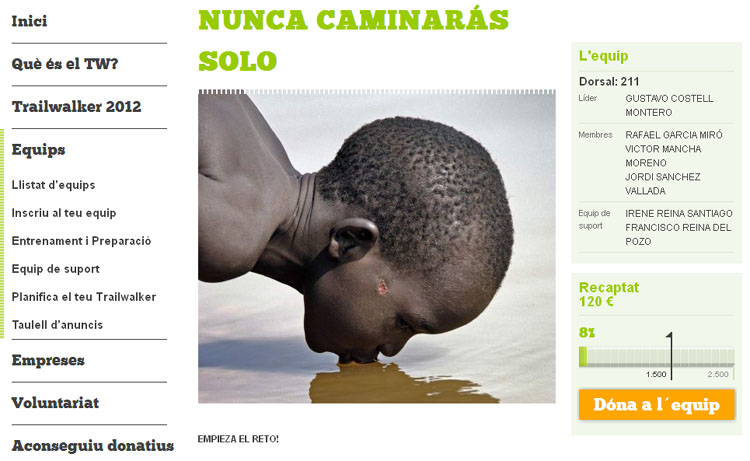 Esport i solidaritat amb Trailwalker Intermon (1): Nunca caminarás solo