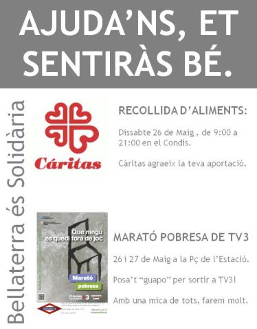 Bellaterra, solidària amb qui més ho necessita