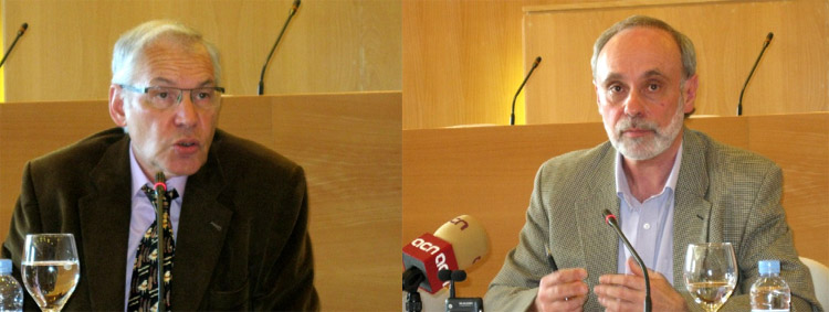 Ferran Sancho i Pere Solà es disputaran el rectorat de la UAB en segona volta el 31 de maig