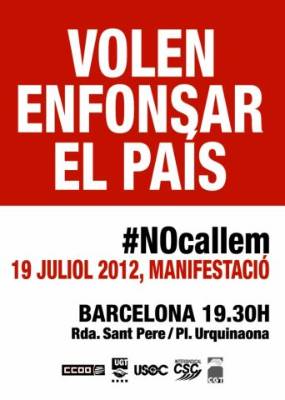 Crida a la participació en les manifestacions contra les retallades