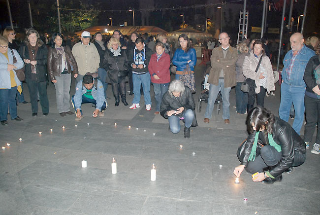 Els Afectats per la Hipoteca homenatgen Amaia Agaña