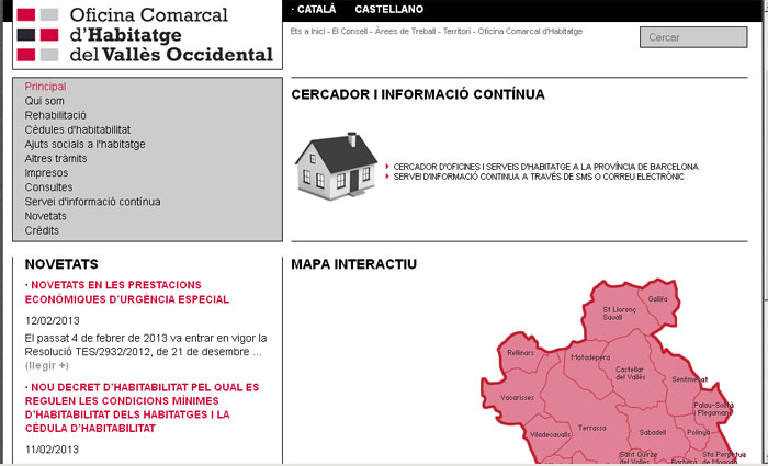 L'Oficina comarcal d'habitatge rep més de 400 consultes al 2012
