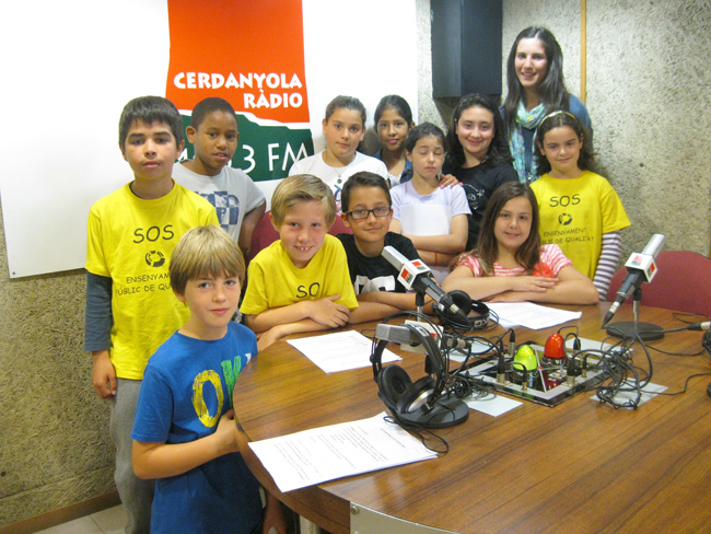 Programes escolars a Cerdanyola Ràdio. 4t A de l’Escola Municipal La Sínia 