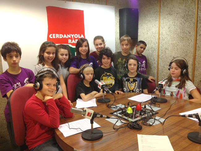 Programes escolars a Cerdanyola Ràdio. 4t B de l’Escola Municipal La Sínia 