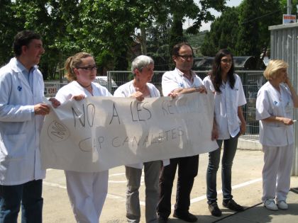 La plantilla del CAP Canaletes rebutja la reducció del pediatra