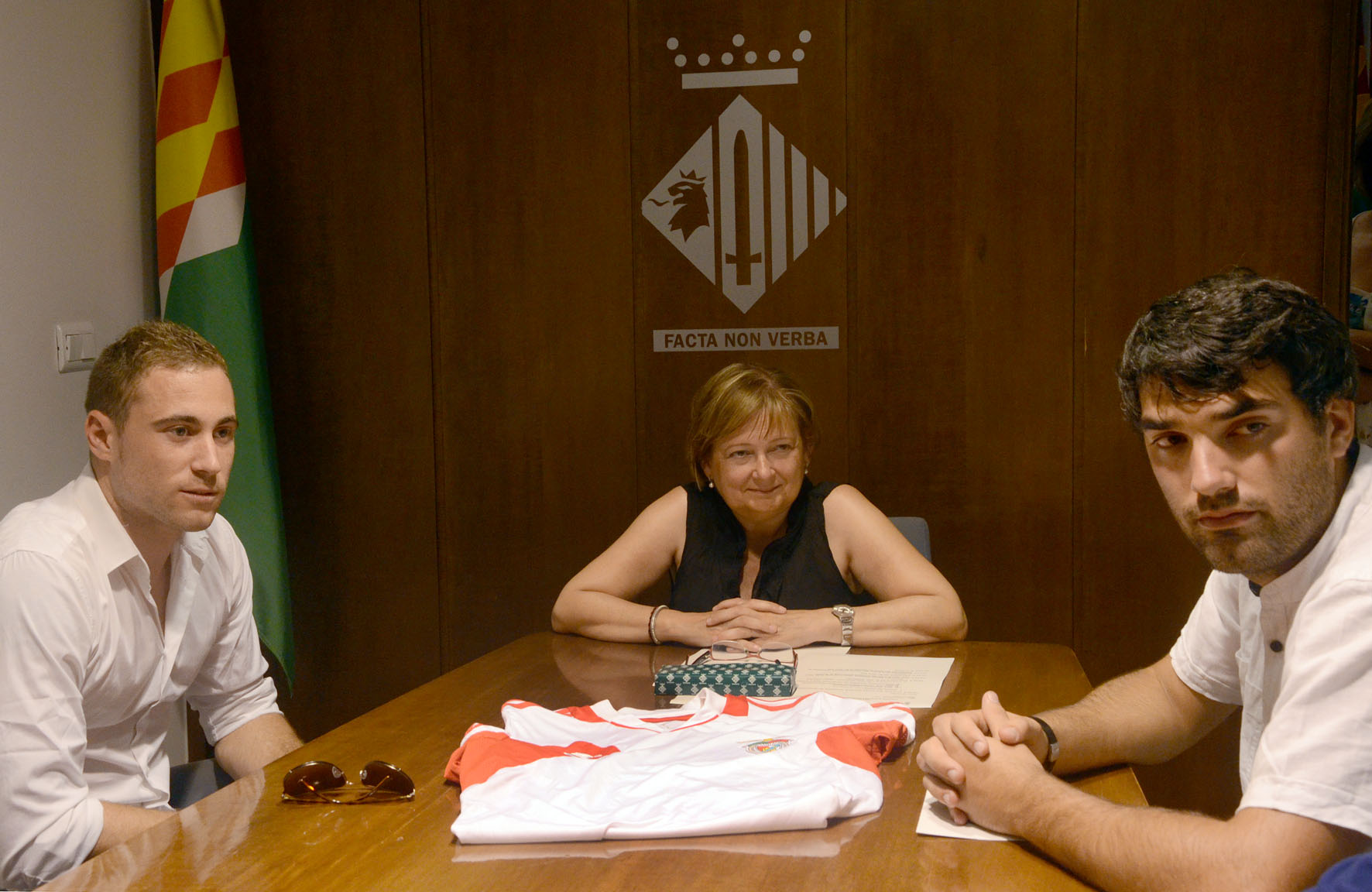 Recepció institucional al jugador d’hoquei Marc Coy