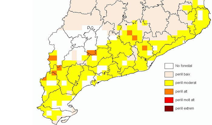 Alt perill d'incendis forestals