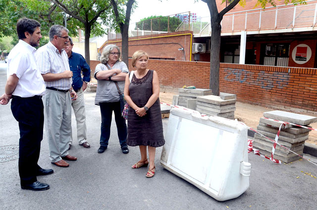 Visita institucional a les obres de millora i condicionament  urbanístic a la ciutat