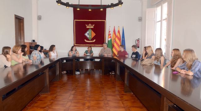 Recepció a estudiants i professors de l'institut alemany de Bad Zwischenahn-Edewecht
