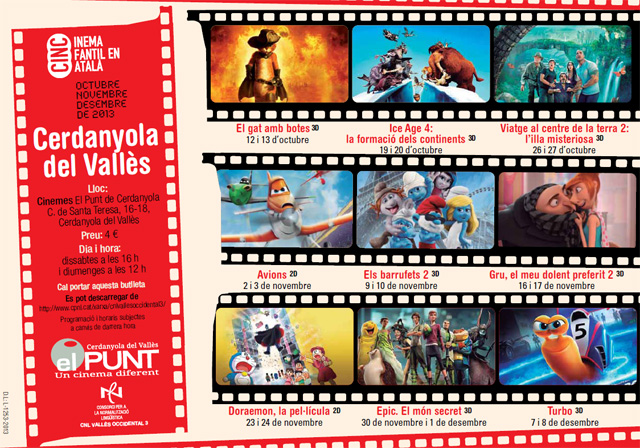 Iniciativa del Servei Local de Català i Cinemes El Punt per potenciar el cinema infantil en català