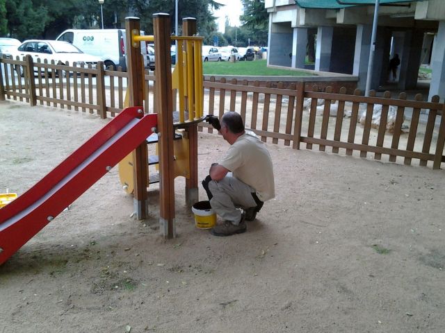 Pintat de les àrees de jocs infantils