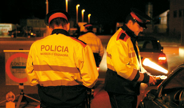 Dispositius preventius a les carreteres de la comarca per Cap d'Any