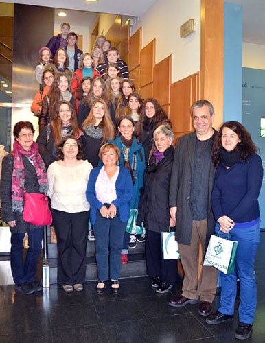 Recepció a estudiants i professors d’instituts de França i Txèquia 