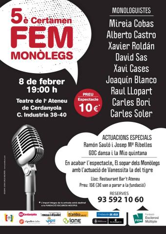 Ja a la venda les entrades per a la 5a edició del FEM Monòlegs