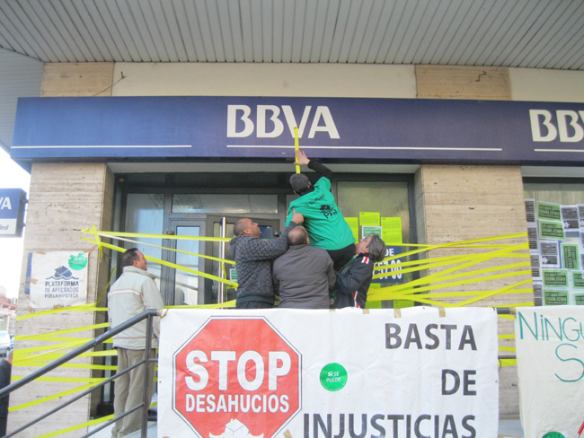 Els afectats per la hipoteca reclamen solucions humanes al BBVA