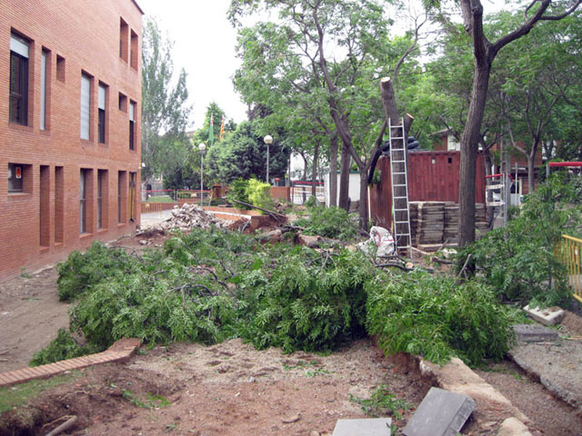 En marxa les obres de remodelació de la zona exterior de l'Ateneu