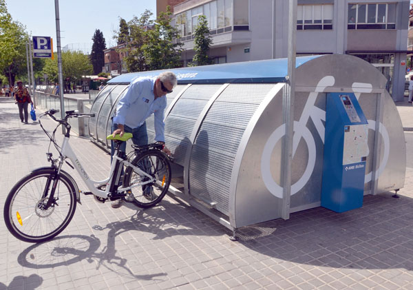 Els 4 mòduls d'aparcament de bicicletes Bicibox entren avui en servei