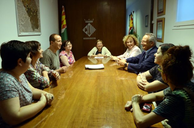 Recepció als professors de l'institut Paul Langevin d'Elne
