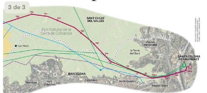 Compromís rebutja la MAT per Collserola