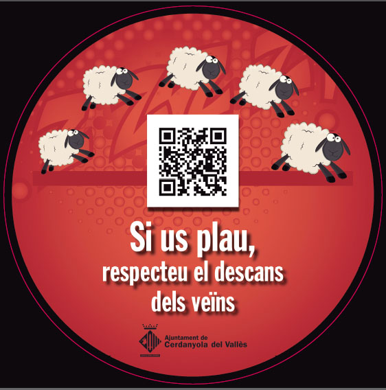 Campanya cívica al carrer de Sant Ramon per respectar el descans del veïnat