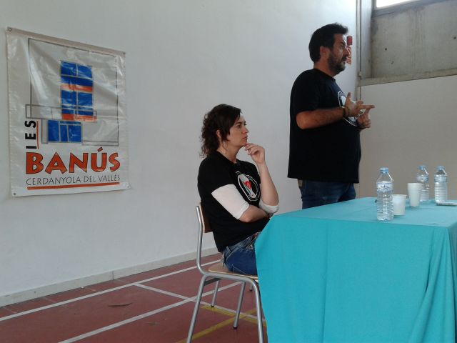 Unadikum parla del dolor dels palestins als alumnes de 3er d'ESO de l'Institut Banús