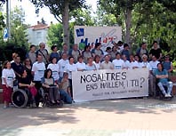 Suport cívic a la campanya Mulla't per l'esclerosi múltiple